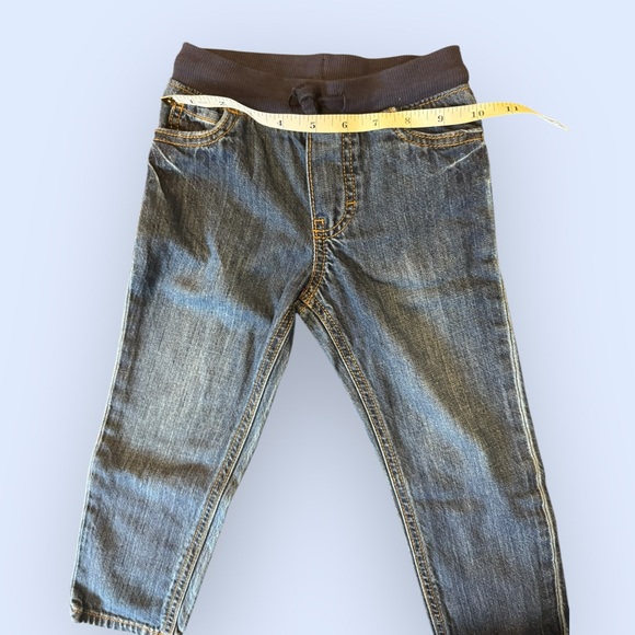 Carter’s Pull-On Jeans | Toddler Boys 3T | Working Drawstring Denim - Picture 4 of 7